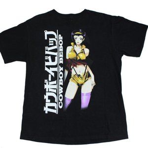 Cowboy Bebop Rare Vintage Faye Valentine Black Tee